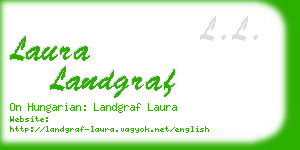 laura landgraf business card